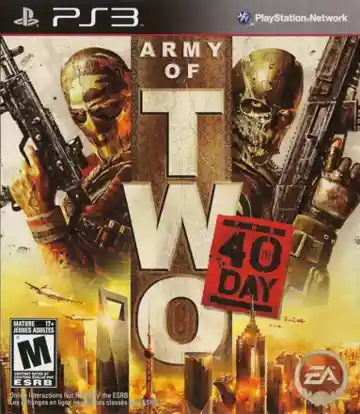 Army of Two - The 40th Day (USA) (En,Fr,De,Es,It) (v1.03) (Disc) (Update) box cover front